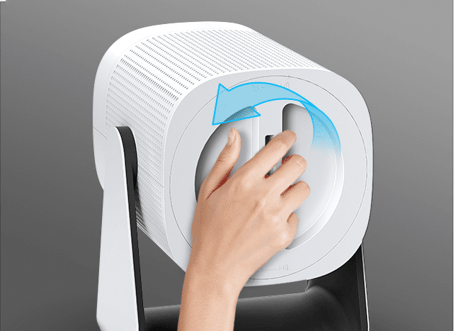 Avaa kääntämällä takana olevaa kantta vasemmalle