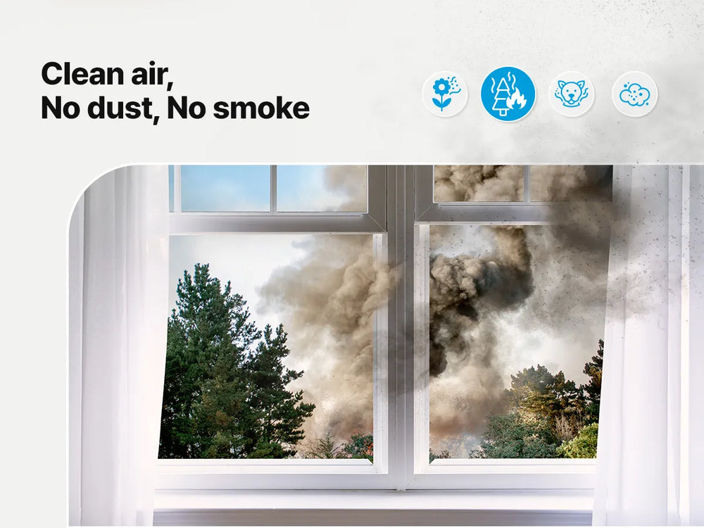 Airmega 50 – Puhdas ilma, ei pölyä eikä savua